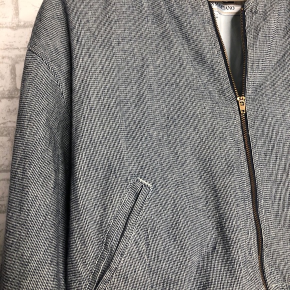 Vintage Guess Zip Up Check Bomber Jacket - Picture 5 of 7